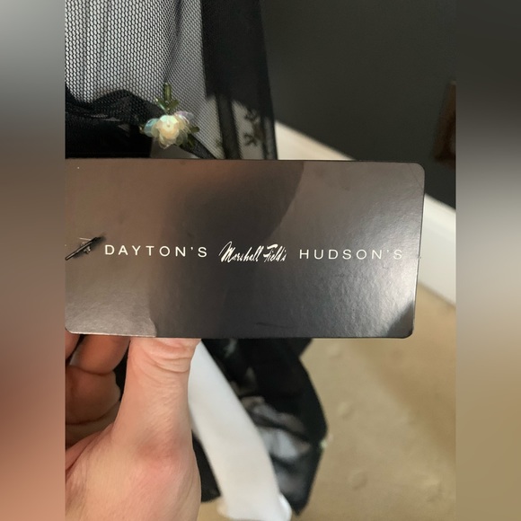 Vintage Sheer Black Gown - Picture 8 of 11